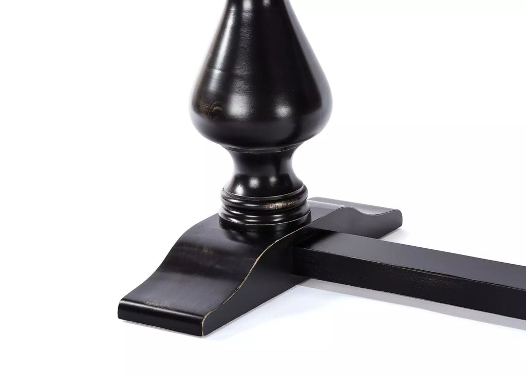 Lexington Trestle Zinc Dining Table - Custom Wood Furniture | Kingston Krafts