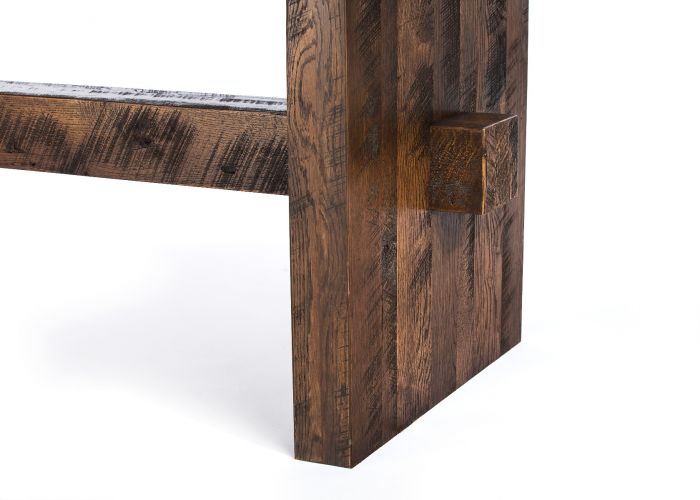Redford Trestle Zinc Dining Table - Custom Wood Furniture | Kingston Krafts