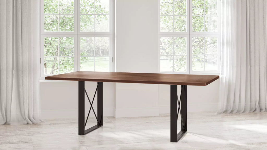 Soho Copper Top Dining Table - Custom Wood Furniture | Kingston Krafts