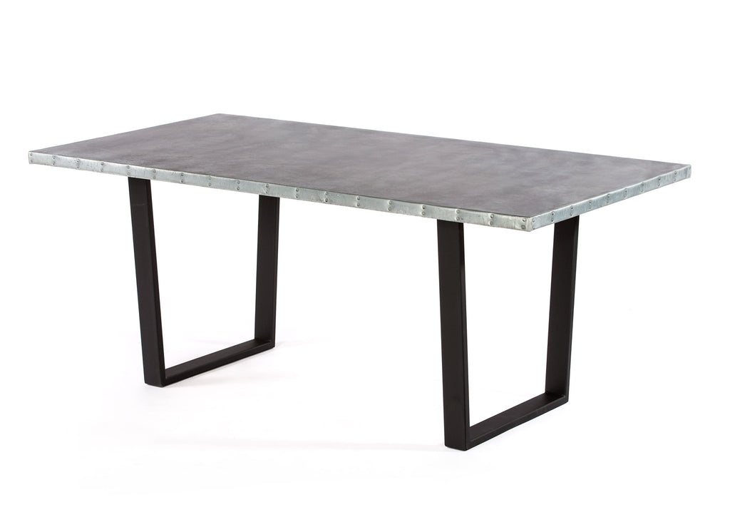 Trenton Zinc Dining Table - Kingston Krafts
