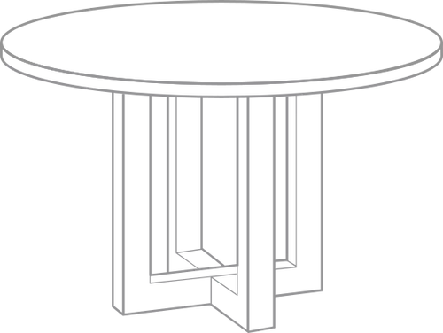 TRESTLE WITH LEGS PEDESTAL