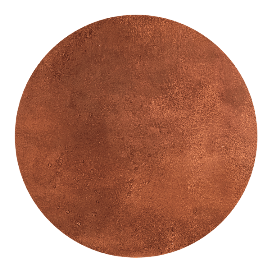 Madera Round Copper Dining Table - Custom Wood Furniture | Kingston Krafts