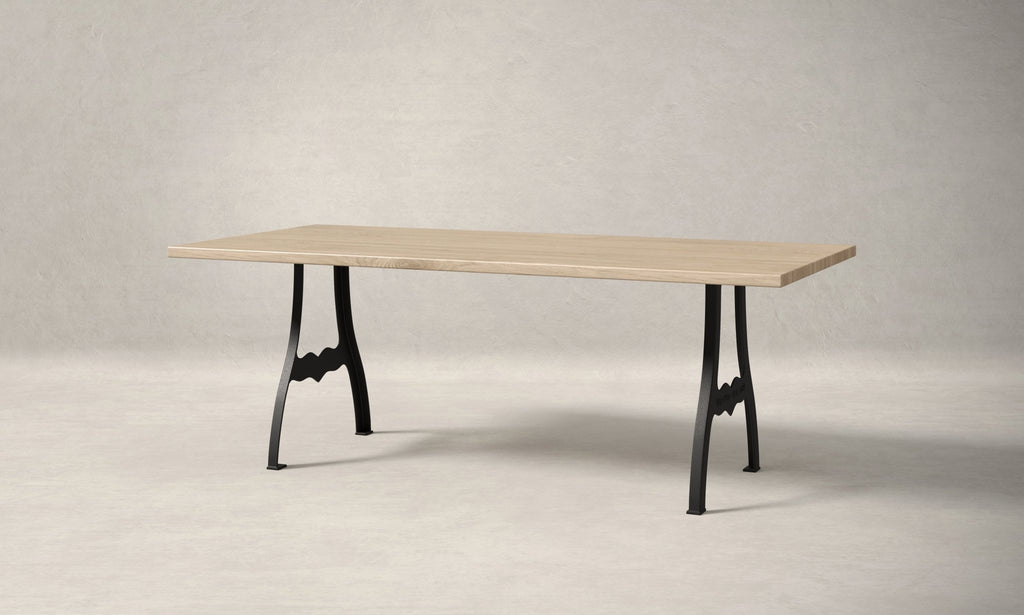 Williamsburg White Oak Wood Dining Table - Kingston Krafts