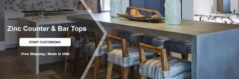Zinc Counter & Bar Tops