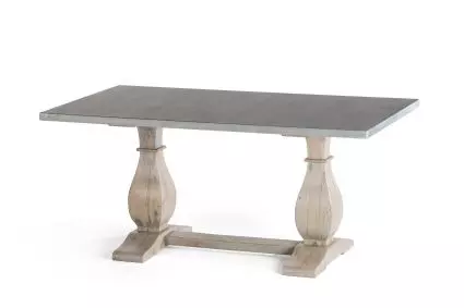 Dutch Trestle Zinc  Dining Table