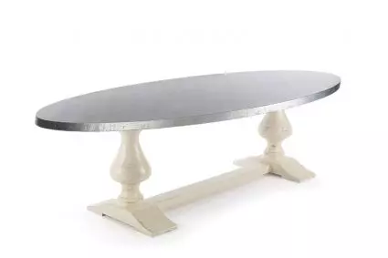 Lexington Trestle Zinc Dining Table