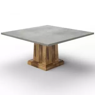 Santa Fe Square Zinc Dining Table