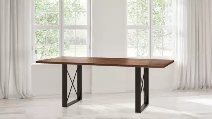 Soho Copper Top Dining Table