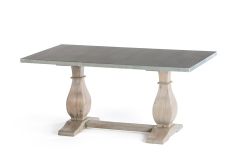 Dutch Trestle Zinc  Dining Table