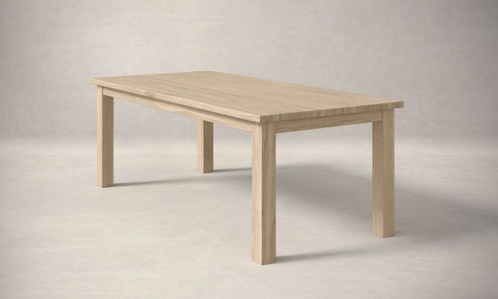 Parsons White Oak Dining Table