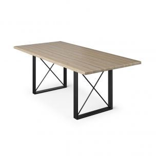 Soho White Oak Wood Top Dining Table