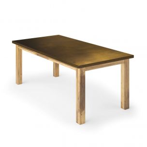 Parsons Brass Top Dining Table