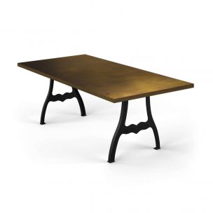 Williamsburg Brass Top Dining Table