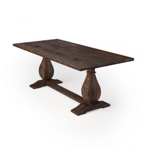 Dutch Trestle Reclaimed Wood Dining Table
